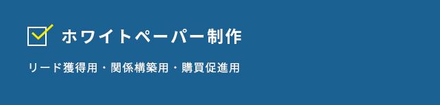 ホワイトペーパー制作